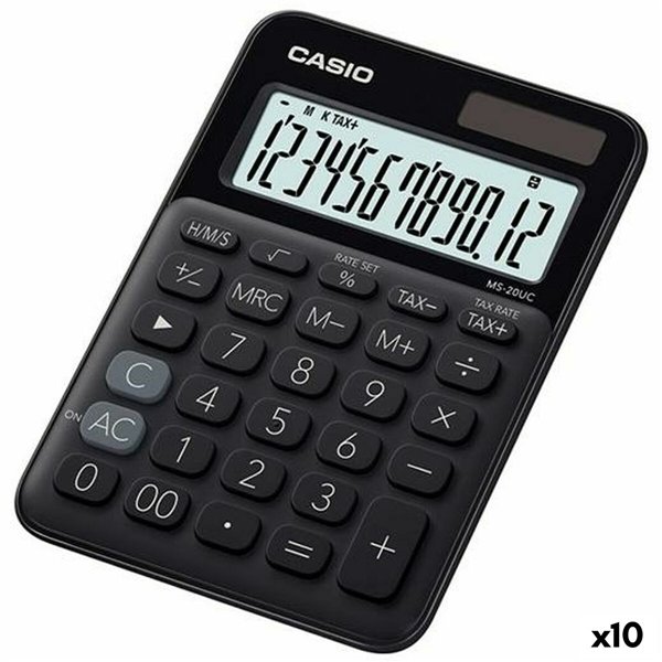 Calculator Casio MS-20UC 2,3 x 10,5 x 14,95 cm Black (10Units)
