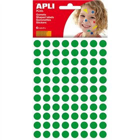 Stickers Apli Kids Gomets Green Circular (10 Units)