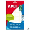 Adhesive labels Apli White 10 Sheets 31 x 100 mm (10 Units)