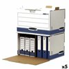 File Box Fellowes Blue White 5 Units (33,5 x 55,7 x 38,9 cm)