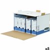 File Box Fellowes Blue White 5 Units (33,5 x 55,7 x 38,9 cm)