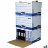 File Box Fellowes Blue White 5 Units (33,5 x 55,7 x 38,9 cm)