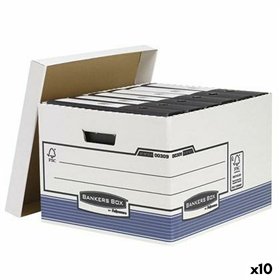 File Box Fellowes Blue White 10Units (29,4 x 38,7 x 44,5 cm)