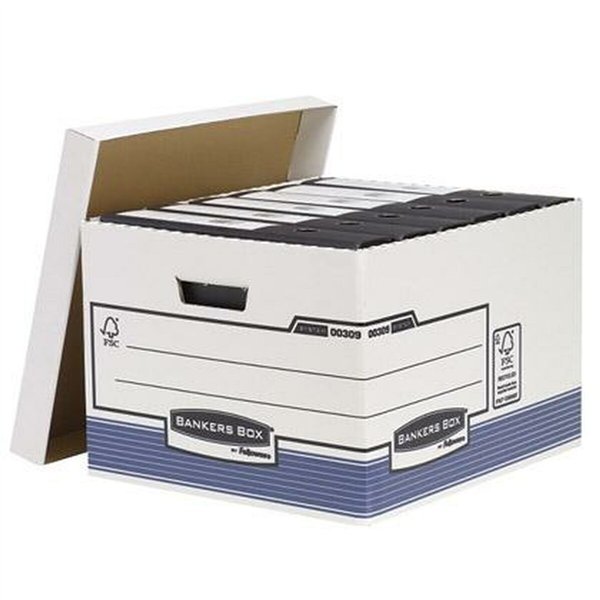 File Box Fellowes Blue White 10Units (29,4 x 38,7 x 44,5 cm)