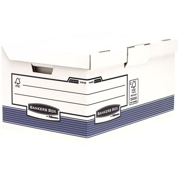 File Box Fellowes Maxi Blue White 31 x 39 x 56 cm 10 Units