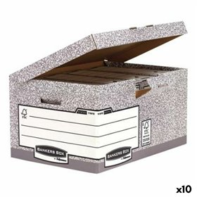 File Box Fellowes Grey 10Units (31 x 39 x 56 cm)