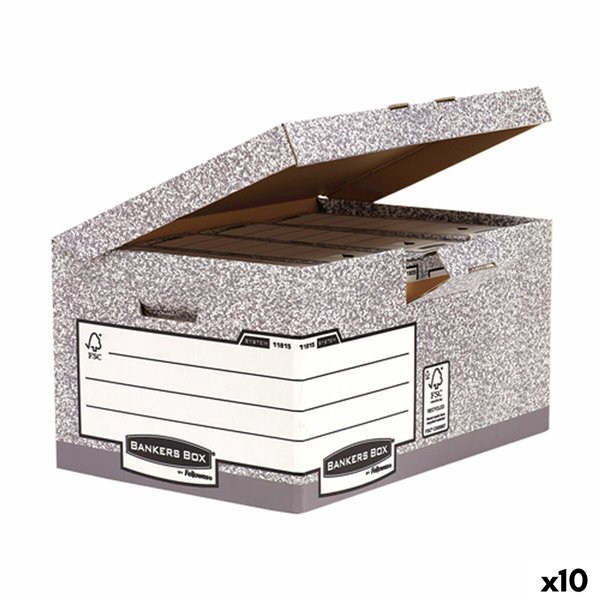 File Box Fellowes Grey 10Units (31 x 39 x 56 cm)