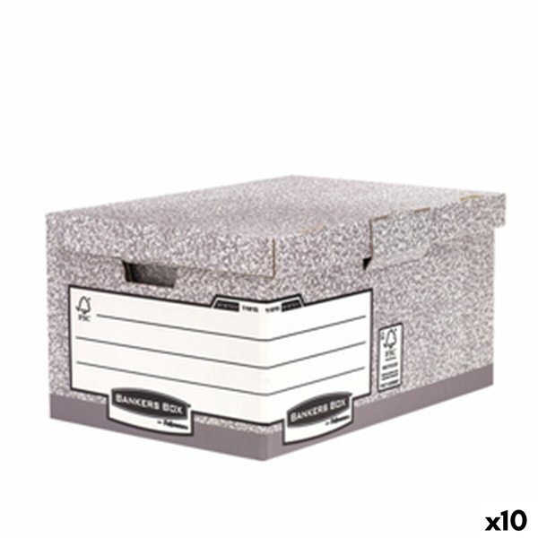 File Box Fellowes Grey 10Units (31 x 39 x 56 cm)