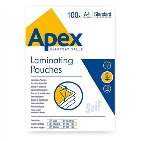 Laminating Pouches Fellowes 100 Pieces Transparent A4 (10Units)