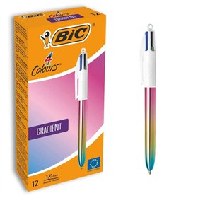 Pen Bic Gradient Multicolour 0,32 mm (12 Pieces)