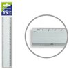 Ruler Bismark Silver Aluminium 15 cm (40 Units)