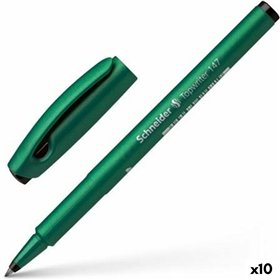 Felt-tip pens Schneider Topwriter 147 Black Green (10 Units)