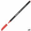 Felt-tip pens Edding 1200 Red (10 Units)