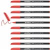 Felt-tip pens Edding 1200 Red (10 Units)