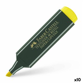Highlighter Faber-Castell TEXTLINER 48 Yellow (10 Units)