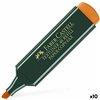Highlighter Faber-Castell TEXTLINER 48 Orange (10 Units)