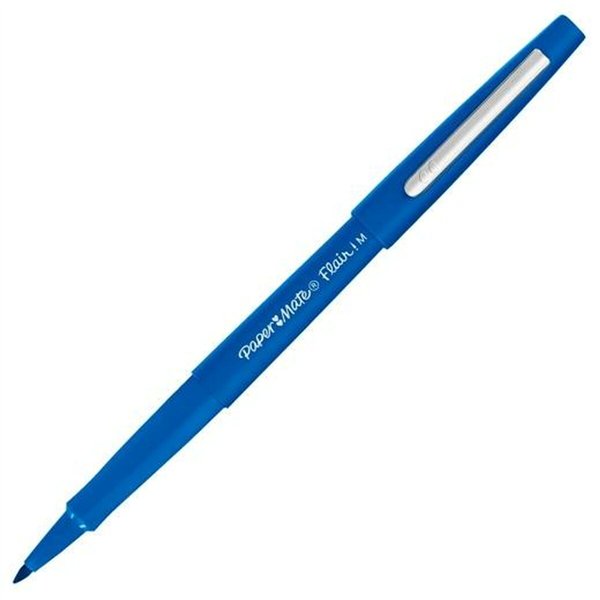 Felt-tip pens Paper Mate Flair! M Blue (12 Units)
