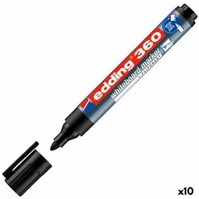 Whiteboard marker Edding 360 Rechargeable Black (10 Units)