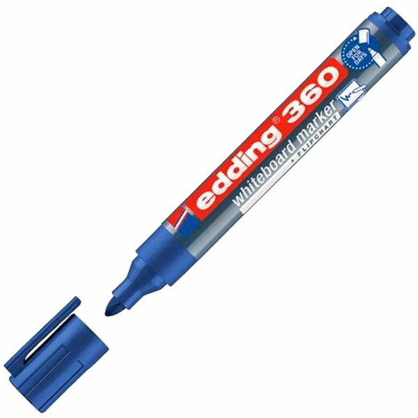 Whiteboard marker Edding 360 Rechargeable Blue (10 Units)