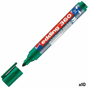Whiteboard marker Edding 360 Rechargeable Green (10 Units)