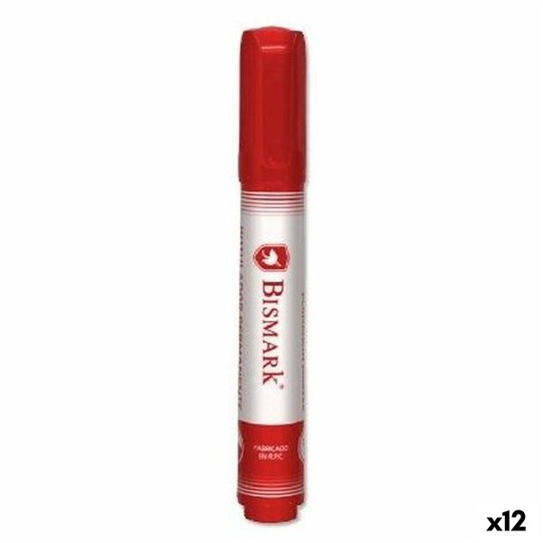 Permanent marker Bismark Red 1,5 mm (12 Units)