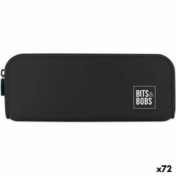 School Case Bits&Bobs Black 20 x 7,5 x 5,5 cm (72 Units)