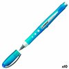 Liquid ink pen Stabilo Roller Worker Blue 0,5 mm (10 Units)