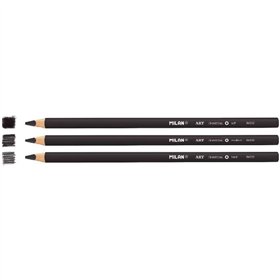 Pencil Set Milan Art Black 4 mm Circular 3 Pieces