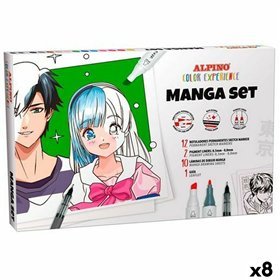 Set of Felt Tip Pens Alpino Manga Color Experience (8 Units)