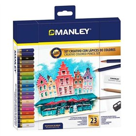 Drawing Set Manley 23 Pieces Multicolour