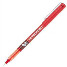 Liquid ink pen Pilot V-5 Hi-Tecpoint Red 0,3 mm (12 Units)