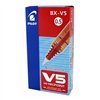 Liquid ink pen Pilot V-5 Hi-Tecpoint Red 0,3 mm (12 Units)