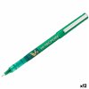 Liquid ink pen Pilot V-7 Hi-Tecpoint Green 0,5 mm (12 Units)