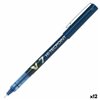 Liquid ink pen Pilot V-7 Hi-Tecpoint Blue 0,5 mm (12 Units)