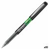 Liquid ink pen Pilot Green-Ball Black 0,35 mm (10 Units)