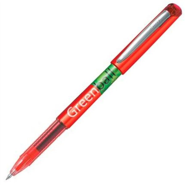 Liquid ink pen Pilot Green-Ball Red (10 Units)