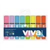 Fluorescent Marker Set Molin VIVA Multicolour 8 Pieces