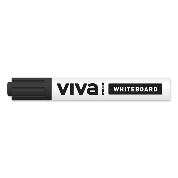 Whiteboard marker Molin Viva Black (12 Units)