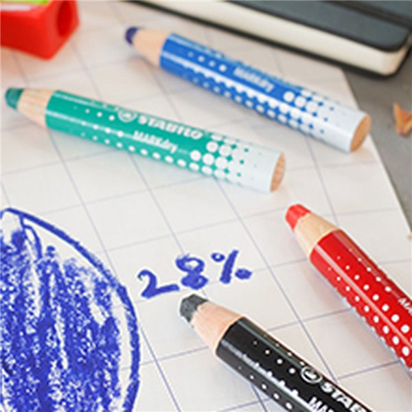 Marker Stabilo Mrakdry 5 Units Black