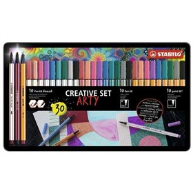 Set of Felt Tip Pens Stabilo Arty Multicolour 30 Pieces