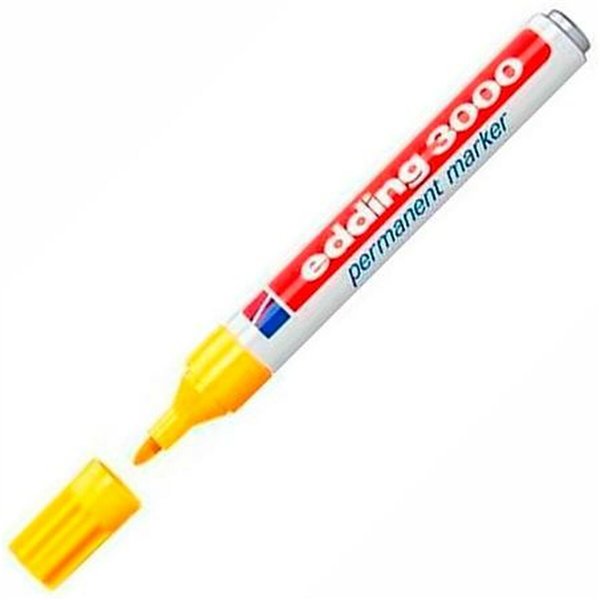 Permanent marker Edding 3000 Yellow (10 Units)