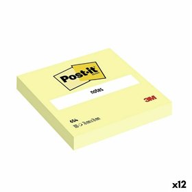 Sticky Notes Post-it 654 Yellow 76 x 76 mm (12 Units)