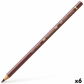 Colouring pencils Faber-Castell Polychromos 176 Van-Dyck Brown (6 Units)