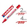 Permanent marker Edding Red 2-4 mm (10 Units)