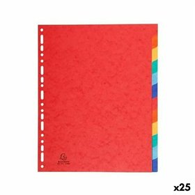 Seperators Exacompta Multicolour A4+ 12 Sheets (25 Units)