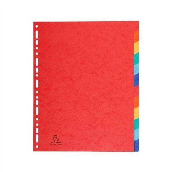 Seperators Exacompta Multicolour A4+ 12 Sheets (25 Units)