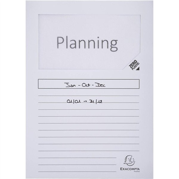 Subfolder Exacompta Forever White A4 100 Pieces (4 Units)