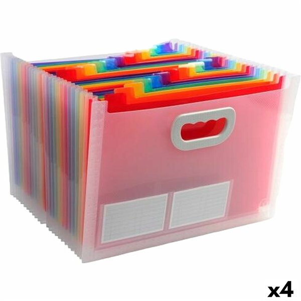 Organiser Folder Exacompta Transparent A4 (4 Units)