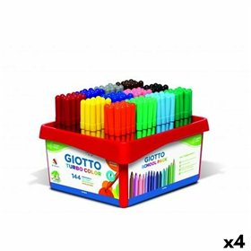Set of Felt Tip Pens Giotto Turbo Color Multicolour (4 Units)