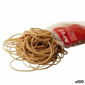 Elastic bands Apli Brown Ø 8 cm (100 Units)